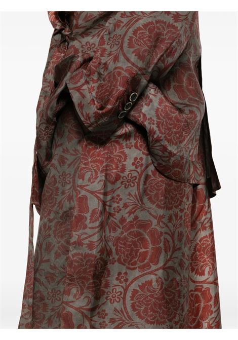 pantaloni pansy donna grigi e rossi UMA WANG | UP3012UW087